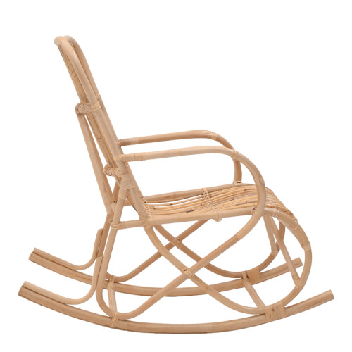 Rocking chair Cormeny natural color rattan pe 108x71x103cm