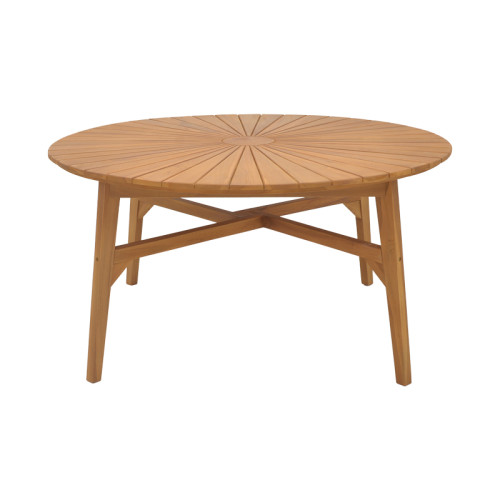 Table Colen teak wood in a natural shade D50x75cm