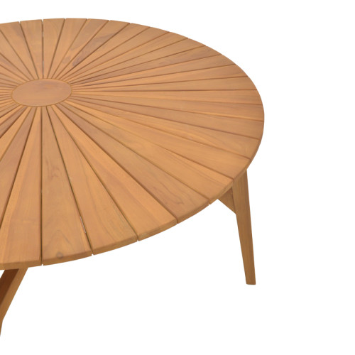 Table Colen teak wood in a natural shade D50x75cm