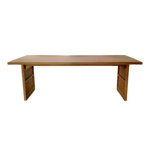 Table Zibra teak wood in natural shade 220x100x75cm