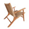 Armchair Crosy teak wood in natural shade 71x81x75cm 