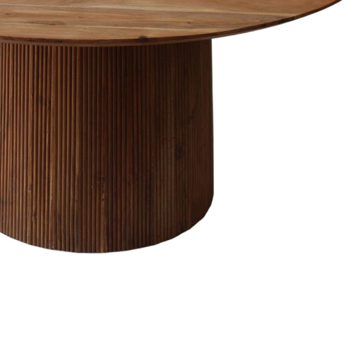 Canicule coffee table solid acacia wood in natural shade D150x75cm