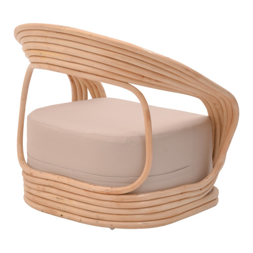Set of 3 pieces Radictive-Siderty rattan in natural color