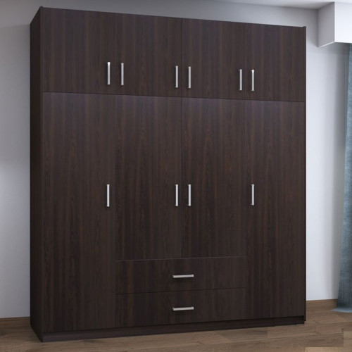 4 Door wardrobe Dose DIOMMI with loff wenge 200x58x230