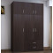 3 Door wardrobe Royal DIOMMI with loft wenge 150x58x230