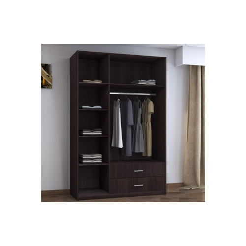 3 Door wardrobe Royal DIOMMI with loft wenge 150x58x230