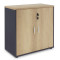 Bookcase Lotus DIOMMI in oak - dark grey color 80x40x80cm