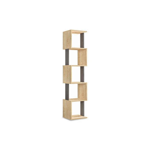 Bookcase - Column Piri DIOMMI oak-anthracite 35x30x161cm
