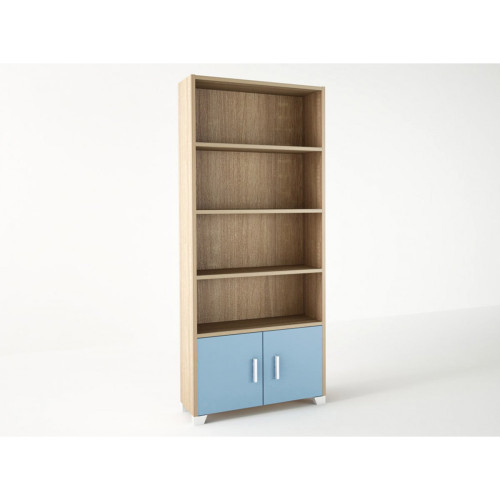 Bookcase with doors 75x30x180 DIOMMI 23-033