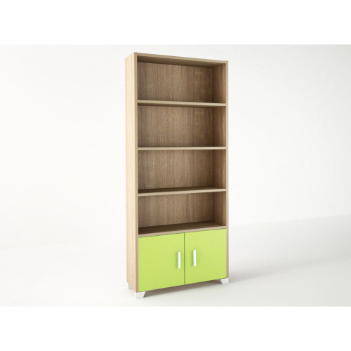 Bookcase with doors 75x30x180 DIOMMI 23-034