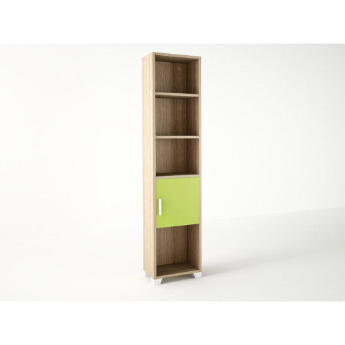 Bookcase with shelves and cabinet 40x30x180 DIOMMI 23-101