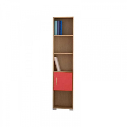 Bookcase with shelves and cabinet 40x30x180 DIOMMI 23-103