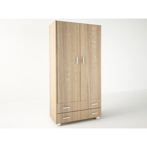 Two doors wardrobe with drawers 85x50x180 DIOMMI 23-113
