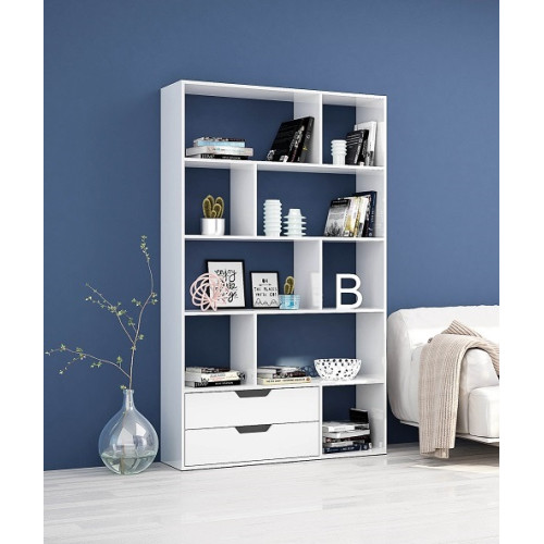 Bookcase with shelves and drawers Apolo2 110x32x185 DIOMMI 31-042