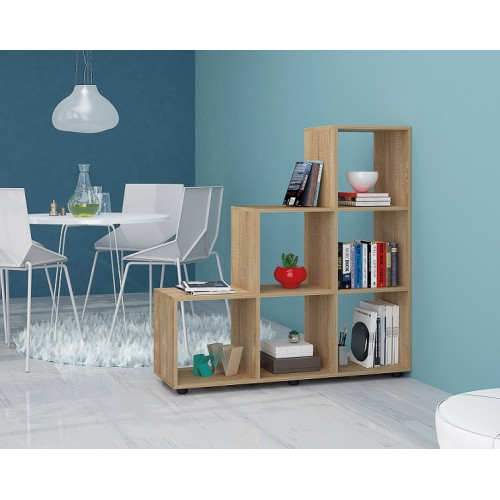 Bookcase with shelves Apolo3 111.5x35x114 DIOMMI 31-044