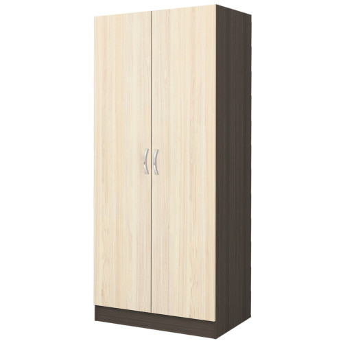 Two door wardrobe dark oak/sand oak Apolo1 80x52x181 DIOMMI 31-061