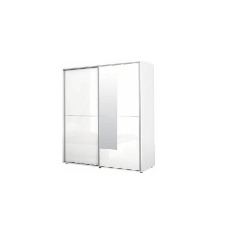 Wardrobe with sliding doors and mirror Apolo8 180x59x200 DIOMMI 33-025