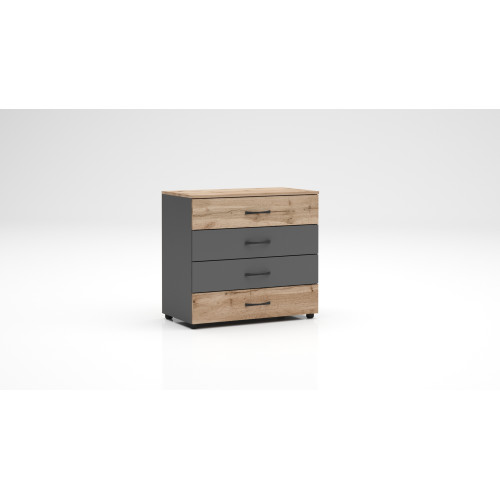 Chest of drawers Apolo2 with four drawers 80x43x74 DIOMMI 33-153