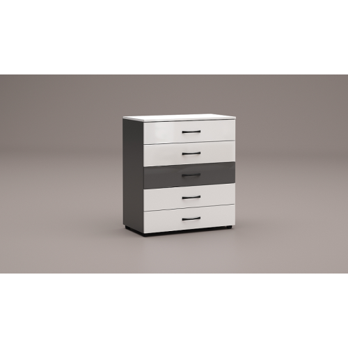 Chest of drawers Apolo3 with five drawers 80x43x91 DIOMMI 33-161
