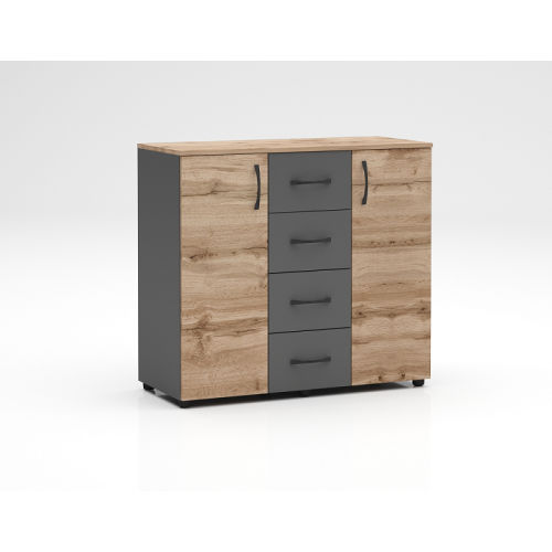 Chest of drawers Apolo4 with drawers and doors 100x43x91 DIOMMI 33-167