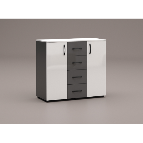 Chest of drawers Apolo4 with drawers and doors 100x43x91 DIOMMI 33-168