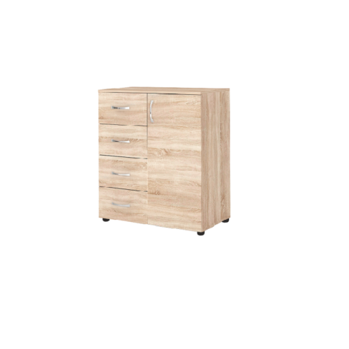 Chest of drawers Apolo5 with drawers and door 80x43x91 DIOMMI 33-177