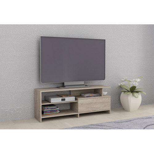 TV cabinet Alfa 70 oak blanko/oak norte 120x30x45 DIOMMI 33-299