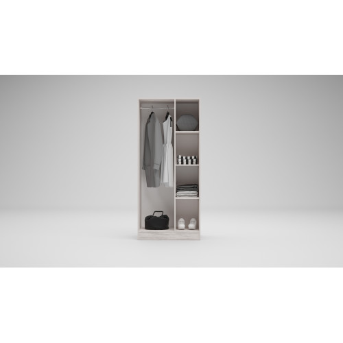 Two door wardrobe Apolo1 80x52x181 DIOMMI 33-313