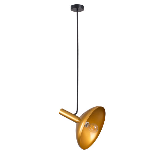 KATIE 00538 Modern Ceiling Lamp Single Light Black - Gold Metal Bell Φ30 x H120cm