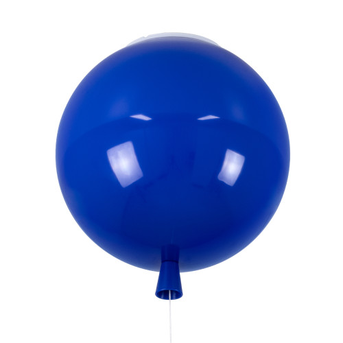  BALLOON 00654 Modern Children's Ceiling Lamp Single Light Blue Plastic Ball Φ30 x H33cm