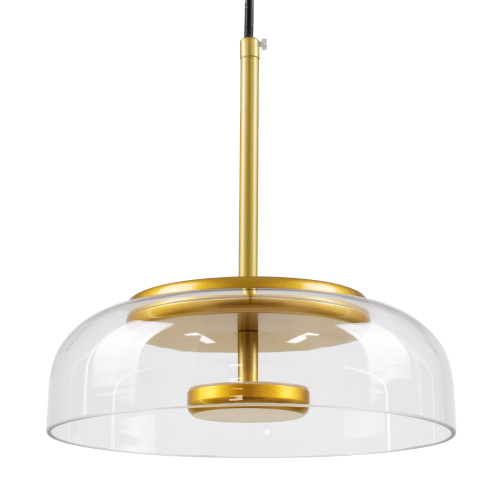 CHARLOTTE 00742 Modern Pendant Ceiling Light Single Light Transparent Glass Gold Metallic CREE LED 5W 500lm 180° 
