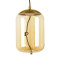 ACHTON 00752 Modern Hanging Ceiling Lamp Single Light Transparent Honey Glass LED 