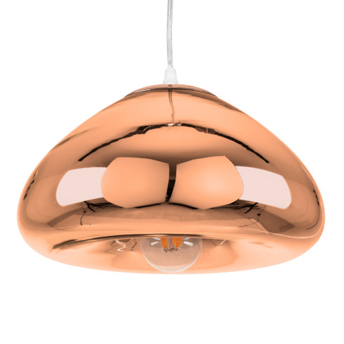 CRISTIN 00761 Modern Hanging Ceiling Lamp Single Light Bronze Glass Φ30 x H19cm