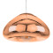 CRISTIN 00761 Modern Hanging Ceiling Lamp Single Light Bronze Glass Φ30 x H19cm