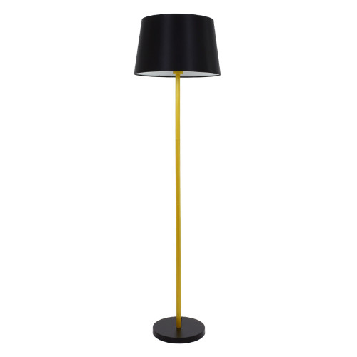 ASHLEY 00829 Modern Floor Lamp Single Light Metallic Gold with Black Cap Φ40 x H148cm