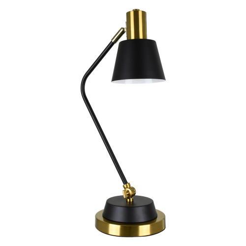  LETO 00834 Modern Office Desk Lamp Single Light Metal Black - Gold Φ13 x M30 x W18 x H54cm