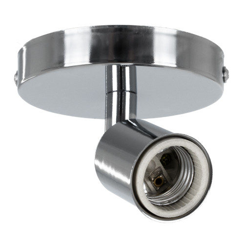 SARA 00844 Modern Ceiling / Wall Lamp Single Light 1xE27 Metallic Silver Nickel Φ10 x H10.3cm