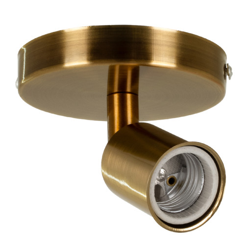 SARA 00846 Modern Ceiling / Wall Lamp Single Light 1xE27 Metallic Bronze Gold Φ10 x H10.3cm