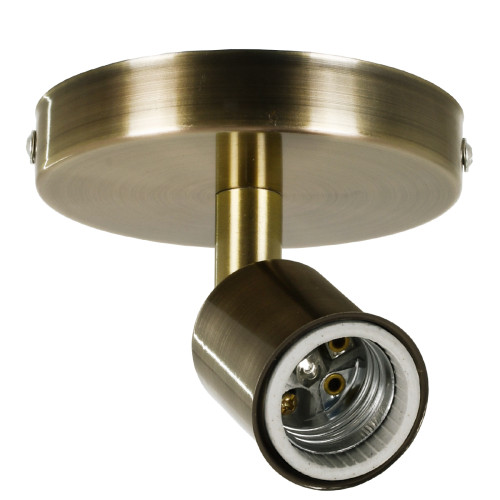 SARA 00847 Modern Ceiling / Wall Lamp Single Light 1xE27 Metallic Bronze Φ10 x H10.3cm