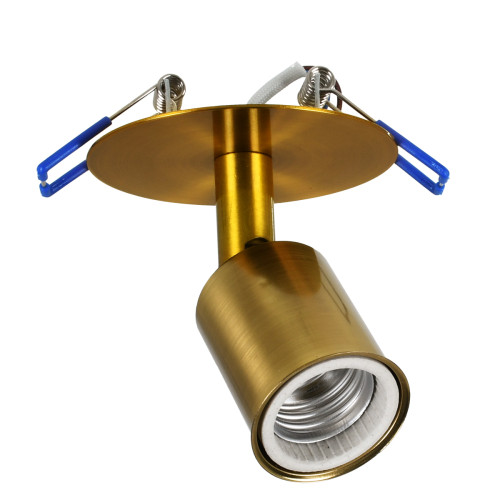 SARA 00852 Modern Recessed Ceiling / Wall Lamp Single Light 1xE27 Metallic Bronze Gold Φ8 x H8.5cm