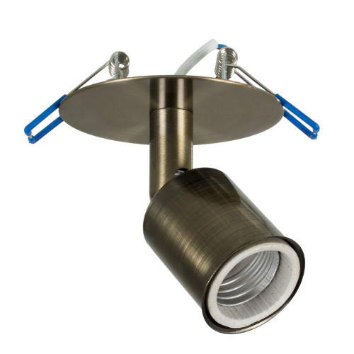 SARA 00853 Modern Recessed Ceiling / Wall Lamp Single Light 1xE27 Metallic Metallic Bronze Φ8 x H8.5cm