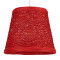  PLAYROOM 00863 Vintage Κρεμαστό Φωτιστικό Οροφής Μονόφωτο Κόκκινο Ξύλινο Ψάθινο Rattan Φ32 x Υ27cm