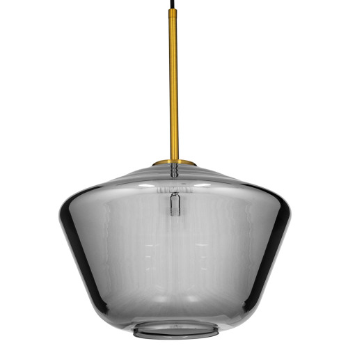 AMARIS 00873 Modern Hanging Ceiling Lamp Single Light Glass Tinted Nickel Φ30 x H22cm