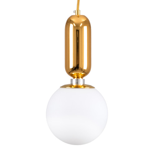 MAVERICK 00943 Modern Hanging Ceiling Lamp Single Light Gold Metallic Glass Ball Φ15 x H15cm
