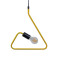 LIBBY 01097-1 Modern Hanging Children's Ceiling Lamp Single Light Yellow Metallic Φ31 x H100cm