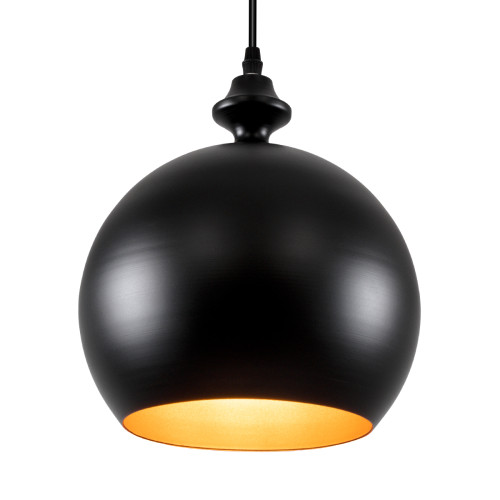 ROCKFORD 01287-B Modern Hanging Ceiling Lamp Single Light Black Metal Bell Φ24 x H27cm