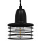 MANHATTAN 01456 Modern Industrial Pendant Ceiling Lamp Single Light Metal Black Bell Φ11 x H14cm