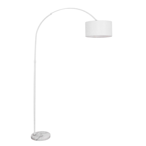 MAYA 01588-01 Modern Floor Lamp Single Light Metallic White with Cap Φ34 x M85 x H172cm