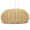  DE LA MER 01624 Vintage Hanging Ceiling Lamp Three Light Brown Wooden Bamboo Φ45 x H24cm