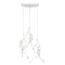 LITTLE MAN 01654 SET Modern Hanging Ceiling Lamp Three Lights White Metal Φ45 x H40cm